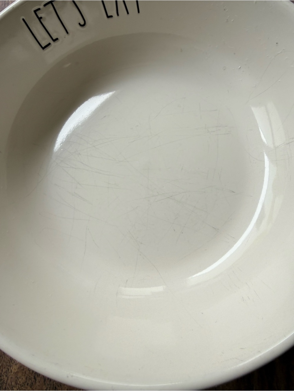 Rae Dunn Pasta Serving Bowl - EAT Size 8" - Picture 5 of 8